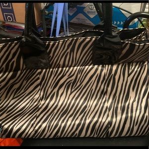 Zebra print bag or purse